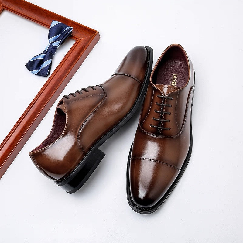 Oxford Lace-Up Leather Shoes