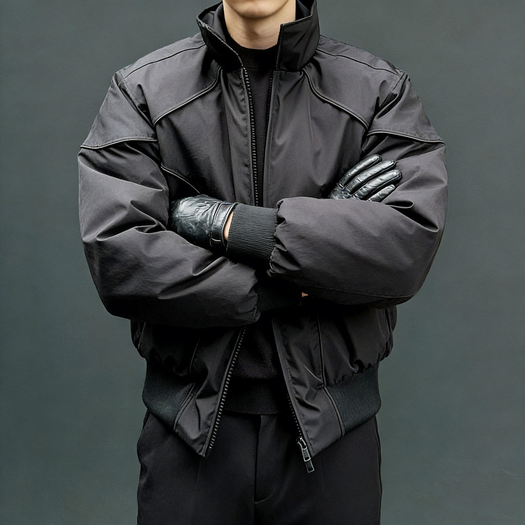 Vintage Lapel Warm Flight Jacket