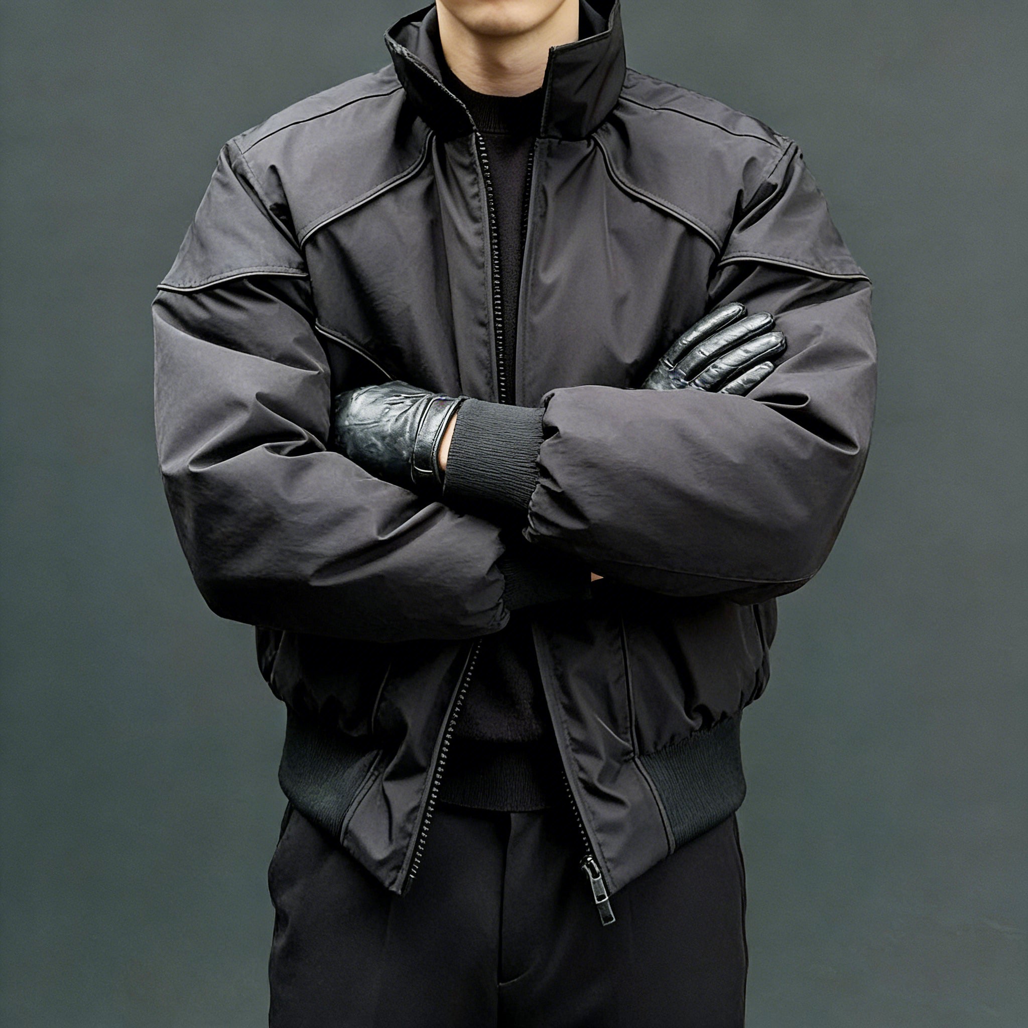 Vintage Lapel Warm Flight Jacket