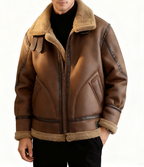 Lamb Shearling Suede Jacket