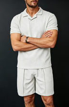 Men's Premium Breathable Polo & Shorts Matching Set