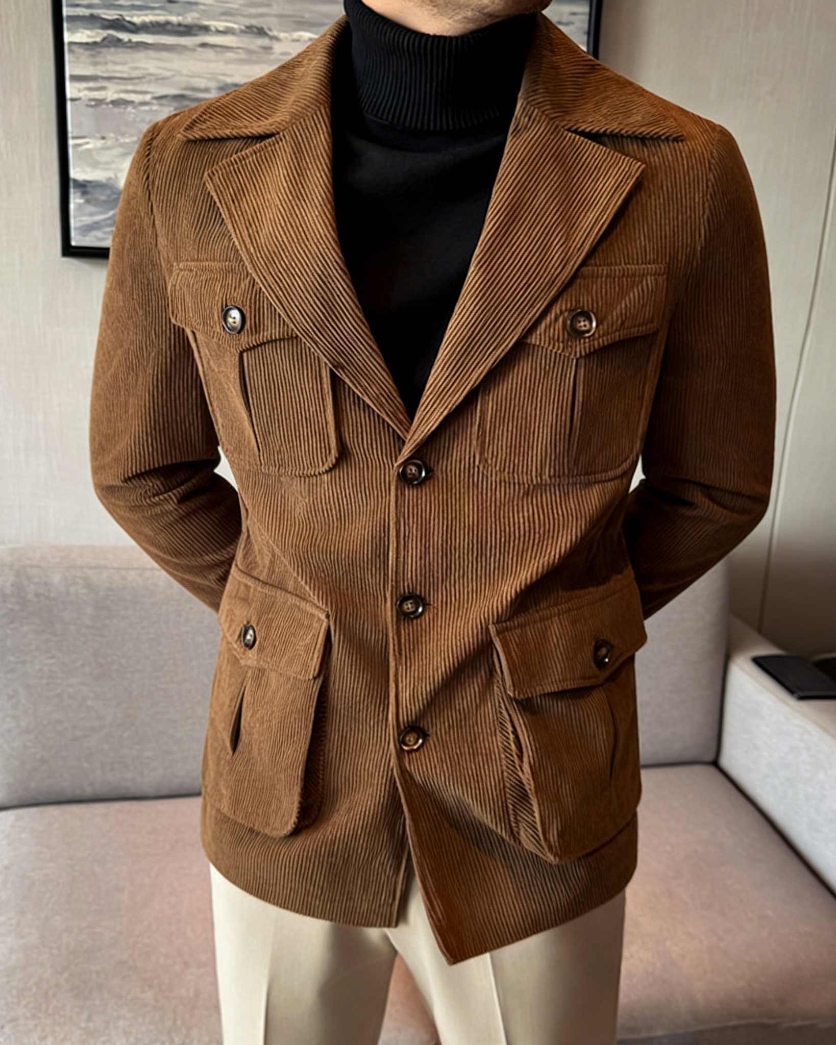 Men’s Corduroy Tailored Field Blazer