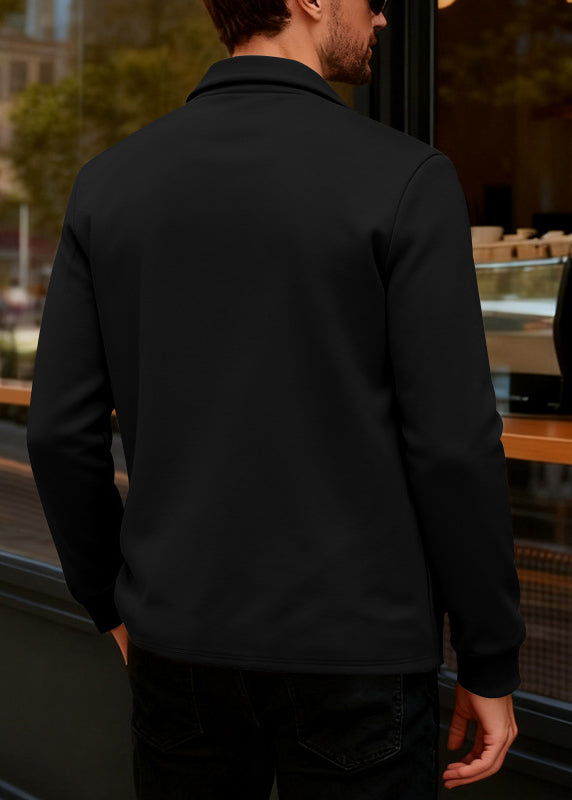 Men's Heavyweight Fleece-Lined Shacket – European Fit Tailored Winter Jacket