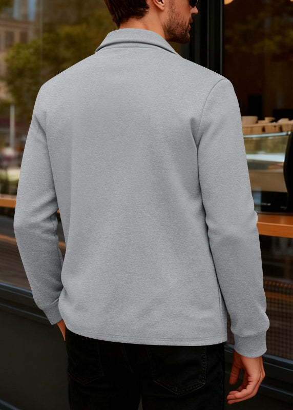 Men's Heavyweight Fleece-Lined Shacket – European Fit Tailored Winter Jacket