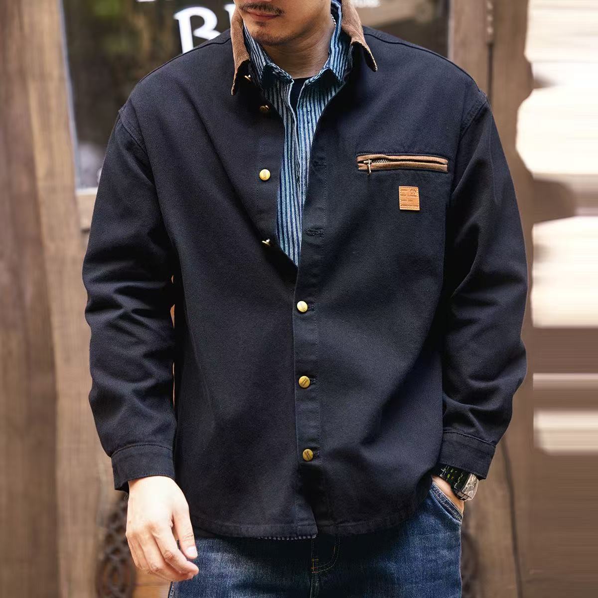 Men's Casual Workwear Overshirt Jacket
