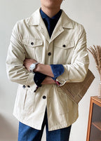 Retro Cargo Workwear Jacket