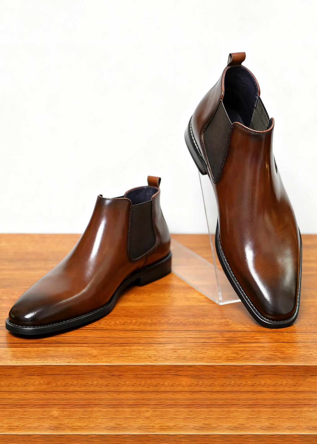 Vintage Handmade Chelsea Boots – British Leather Ankle Boots for Men