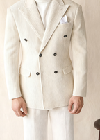 Naples Double-Breasted Corduroy Suit Jacket for Men – Winter Business & Casual Italian Lapel
