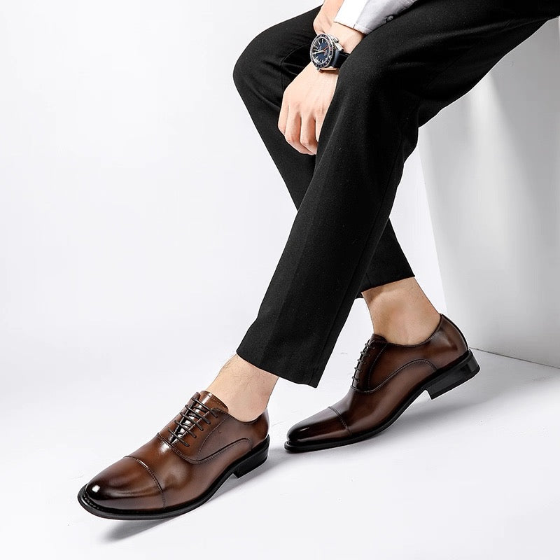 Oxford Lace-Up Leather Shoes