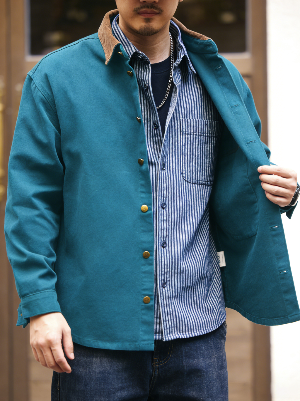 Men's Casual Workwear Overshirt Jacket