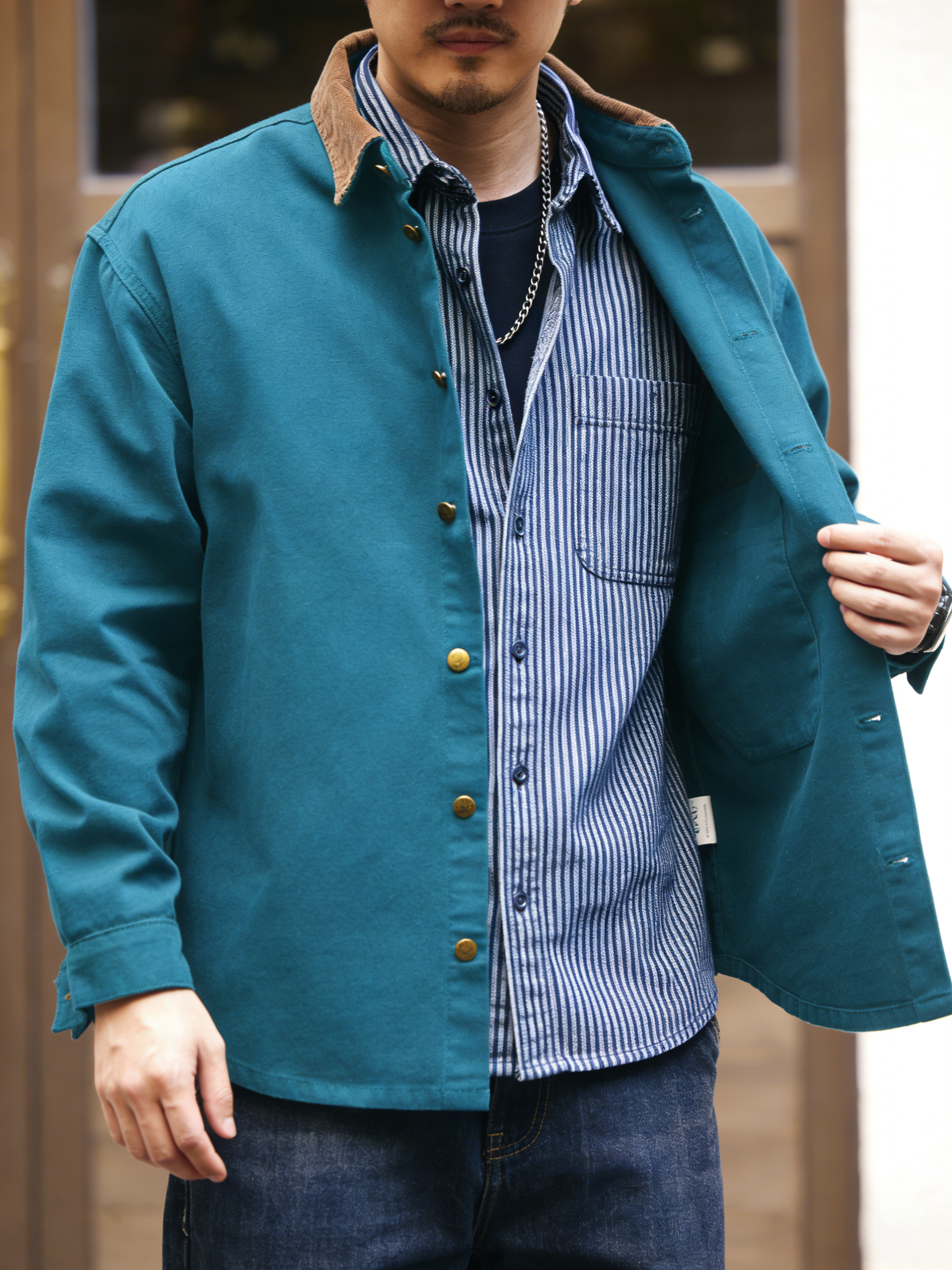 Men's Casual Workwear Overshirt Jacket
