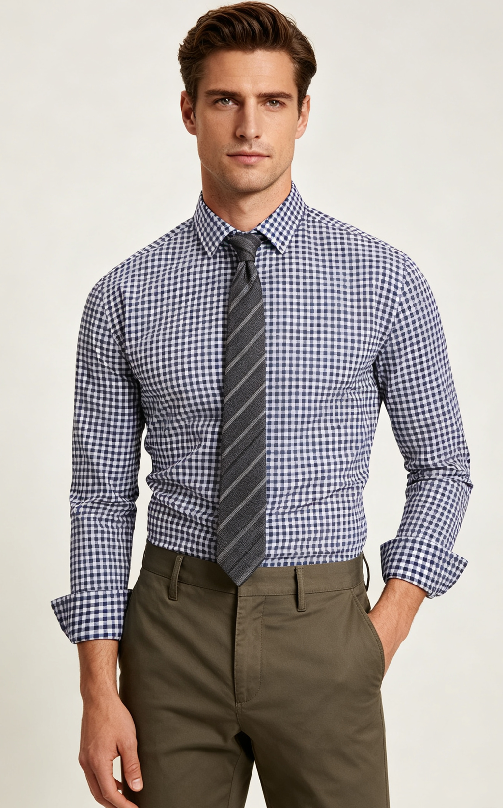 Men's Premium Smart-Casual Plaid Button-Down Shirt