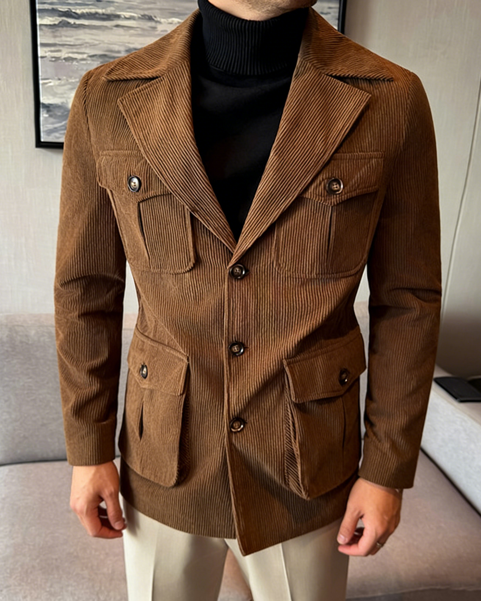 Men’s Corduroy Tailored Field Blazer
