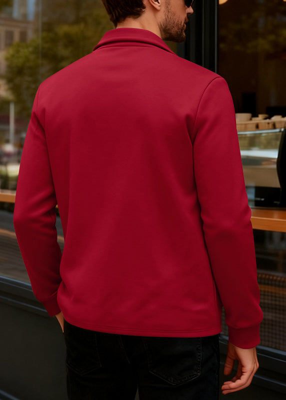 Men's Heavyweight Fleece-Lined Shacket – European Fit Tailored Winter Jacket