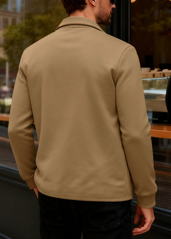 Men's Heavyweight Fleece-Lined Shacket – European Fit Tailored Winter Jacket