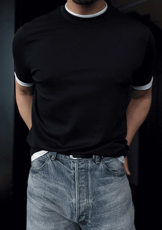 Men's Comfortable Faux Twinset Short-Sleeve T-Shirt