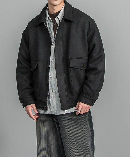 Vintage Lapel Workwear Jacket