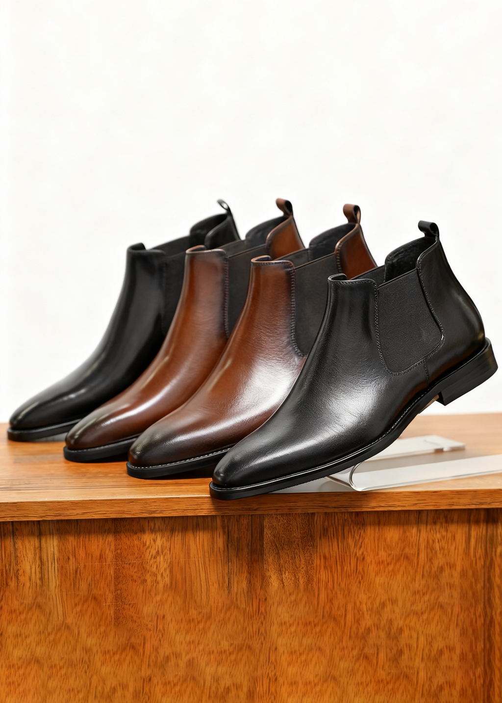 Vintage Handmade Chelsea Boots – British Leather Ankle Boots for Men