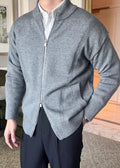 Men’s Knitted Cardigan Jacket — Breathable Business Casual Sweater, Soft, Elastic & Wrinkle-Free