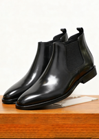 Vintage Handmade Chelsea Boots – British Leather Ankle Boots for Men