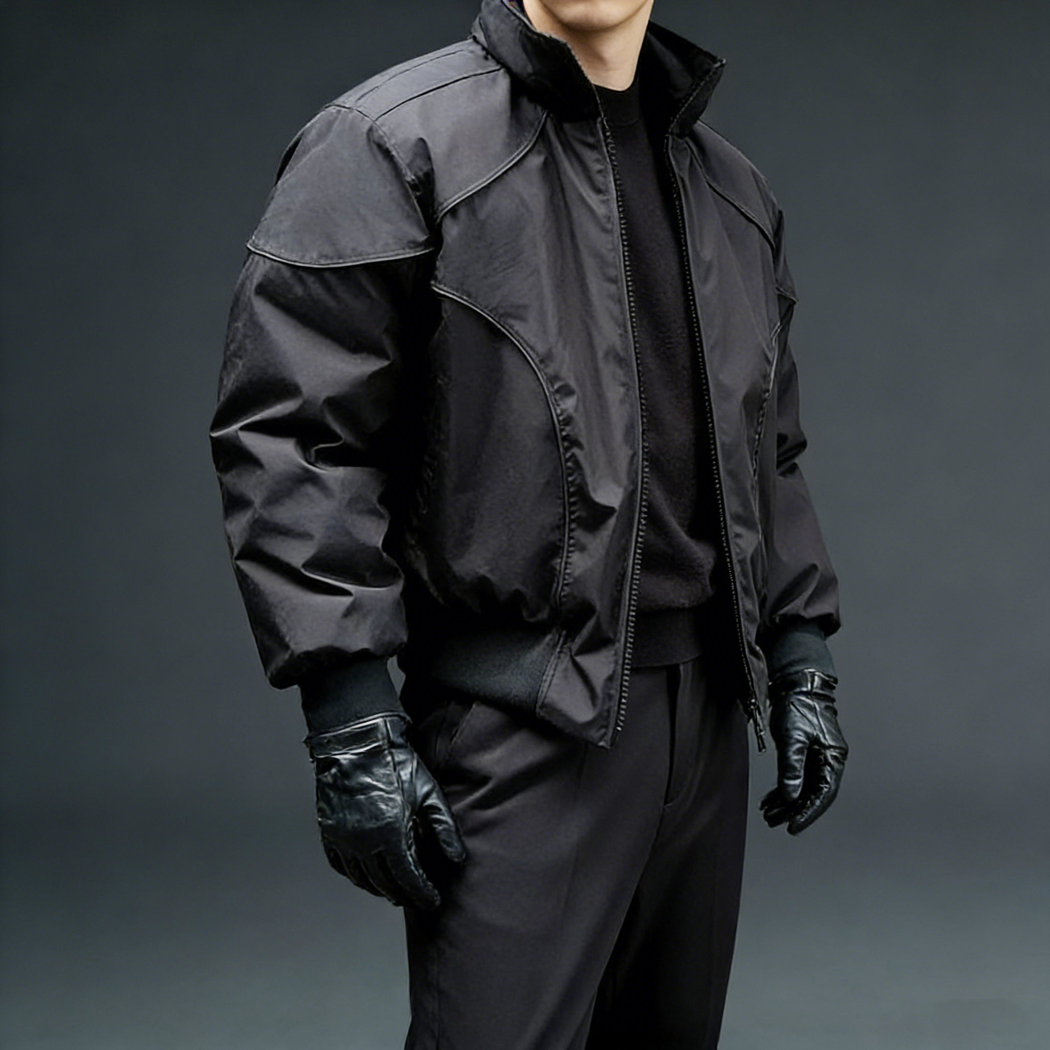 Vintage Lapel Warm Flight Jacket