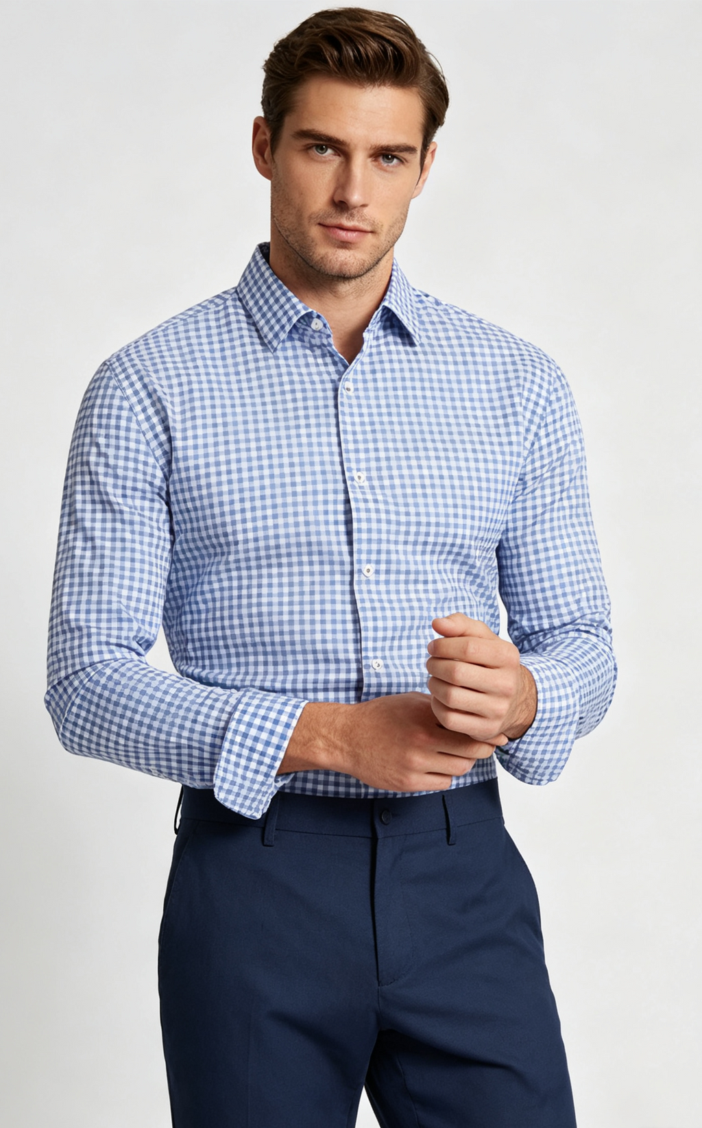 Men's Premium Smart-Casual Plaid Button-Down Shirt