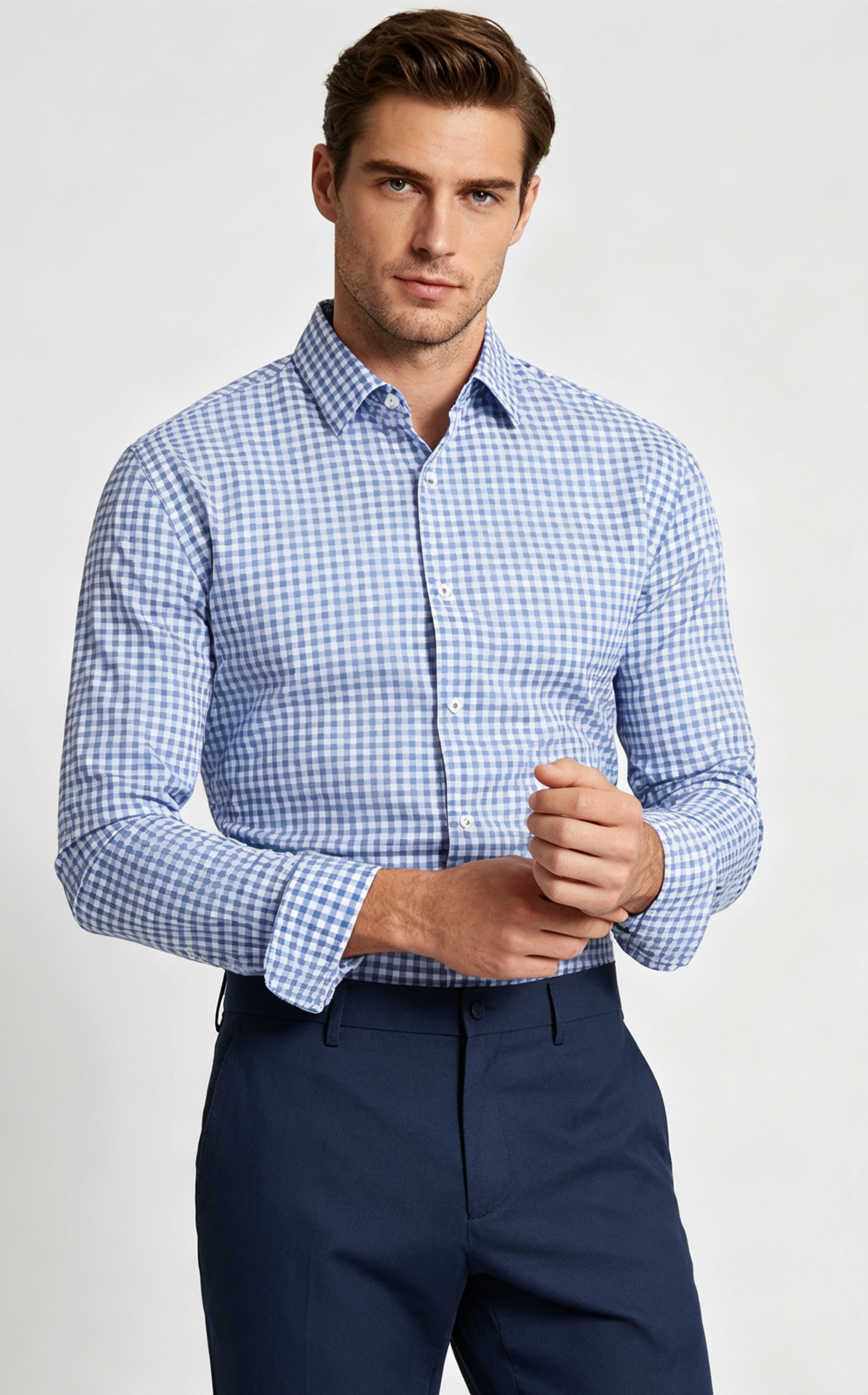 Men's Premium Smart-Casual Plaid Button-Down Shirt