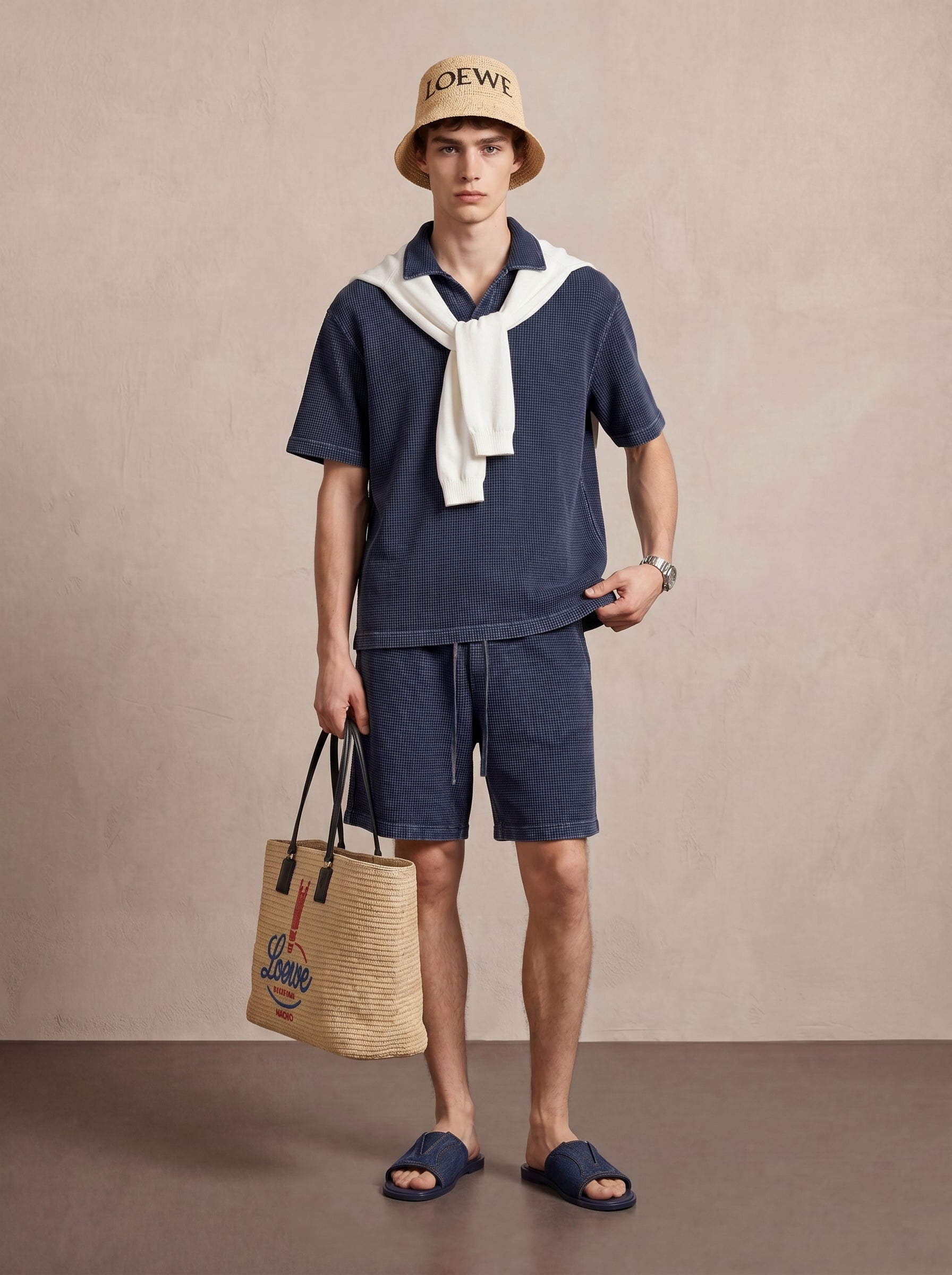 Men's Waffle Knit Breathable Luxury Comfort Casual Matching Set