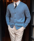 Buttoned Knit Cardigan