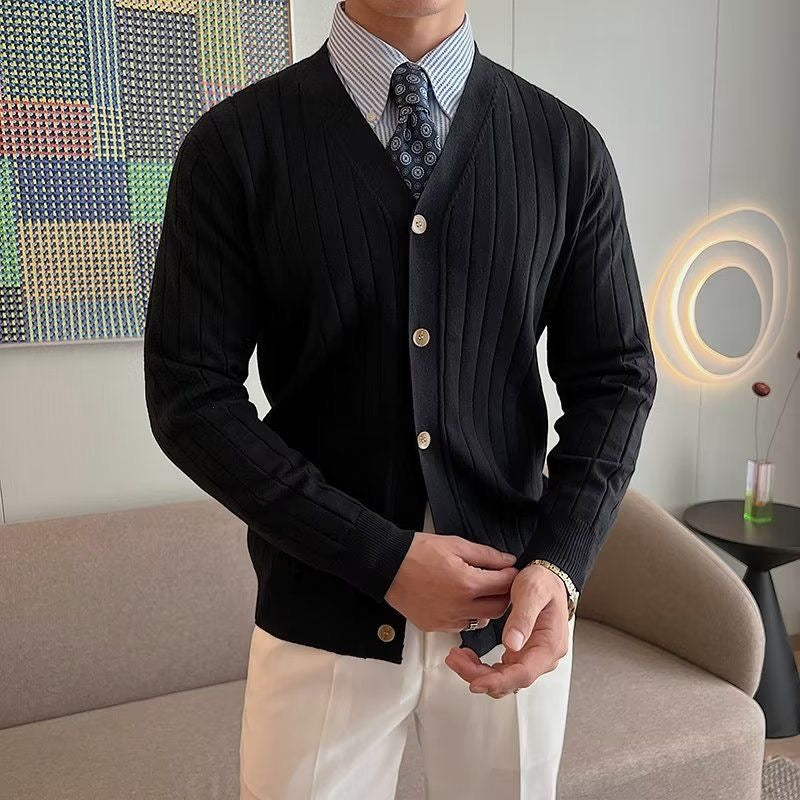 Buttoned Knit Cardigan