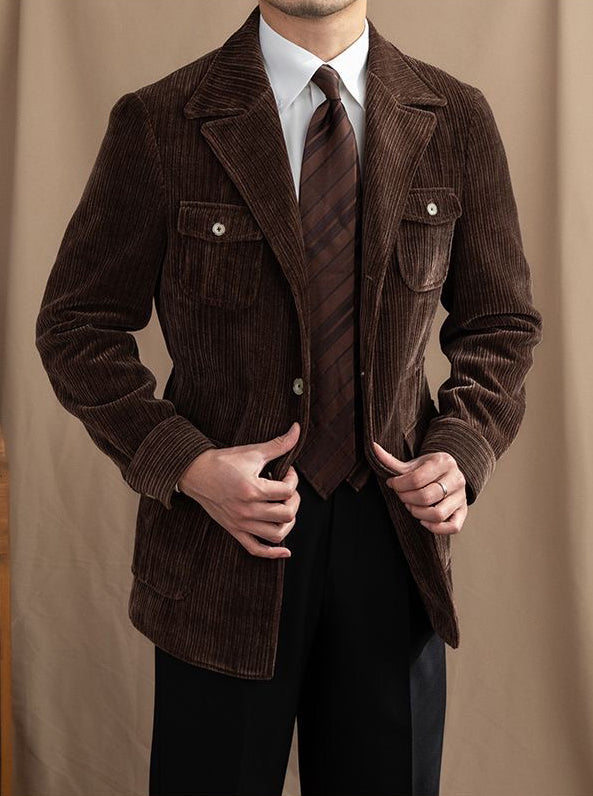 Casual Multi-Pocket Blazer