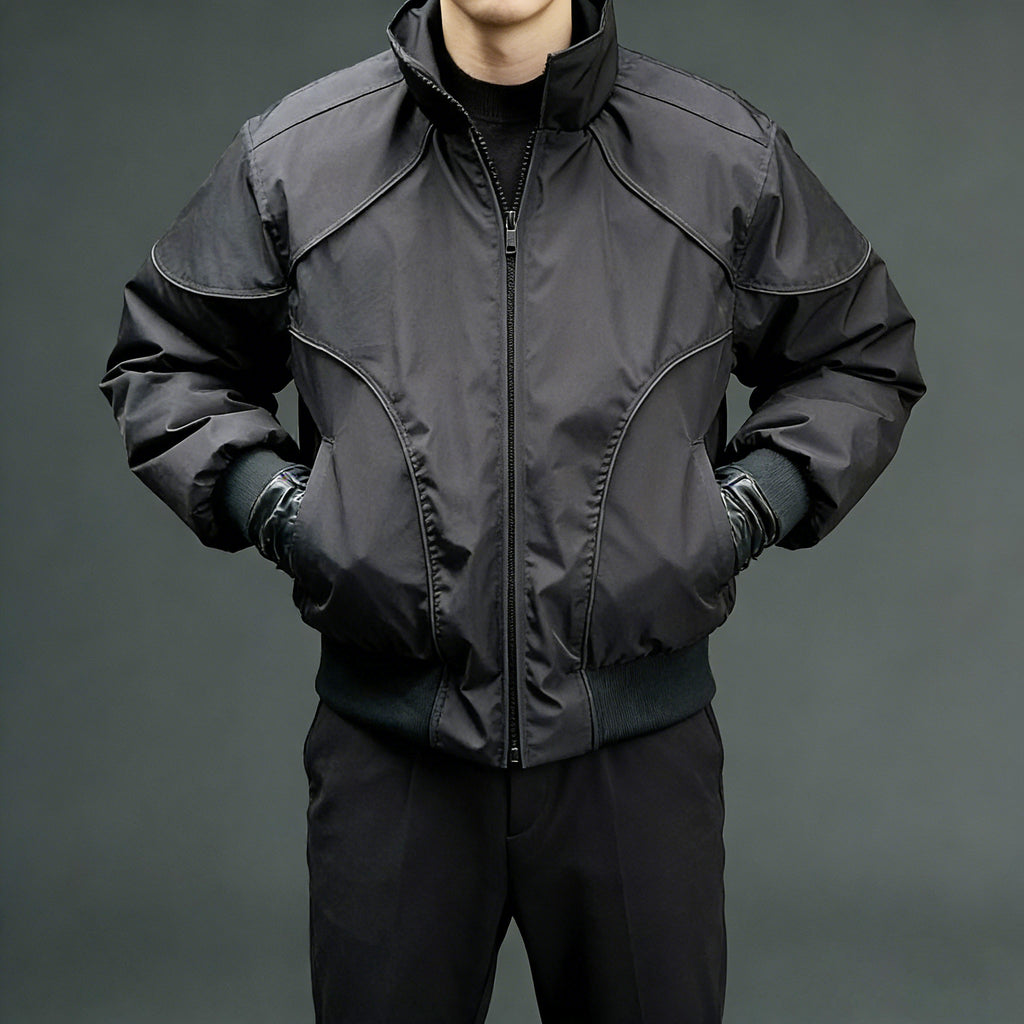 Vintage Lapel Warm Flight Jacket