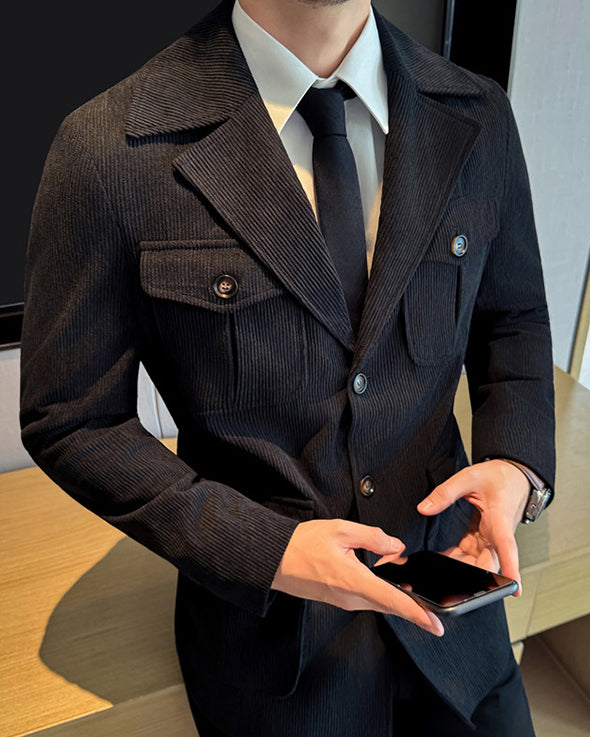 Men’s Corduroy Tailored Field Blazer
