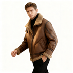 Lamb Shearling Suede Jacket