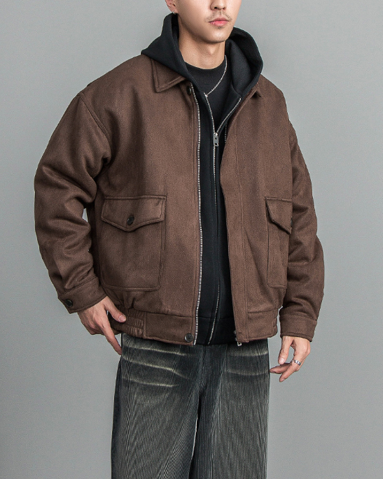 Vintage Lapel Workwear Jacket