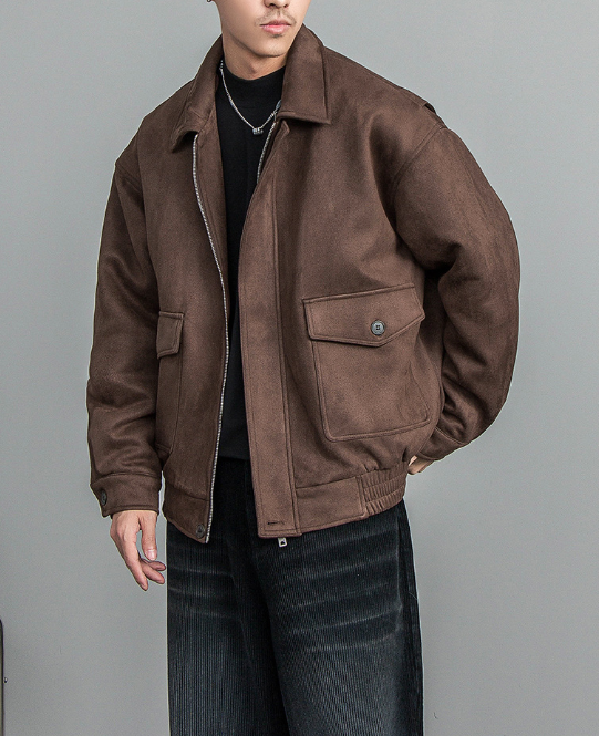 Vintage Lapel Workwear Jacket