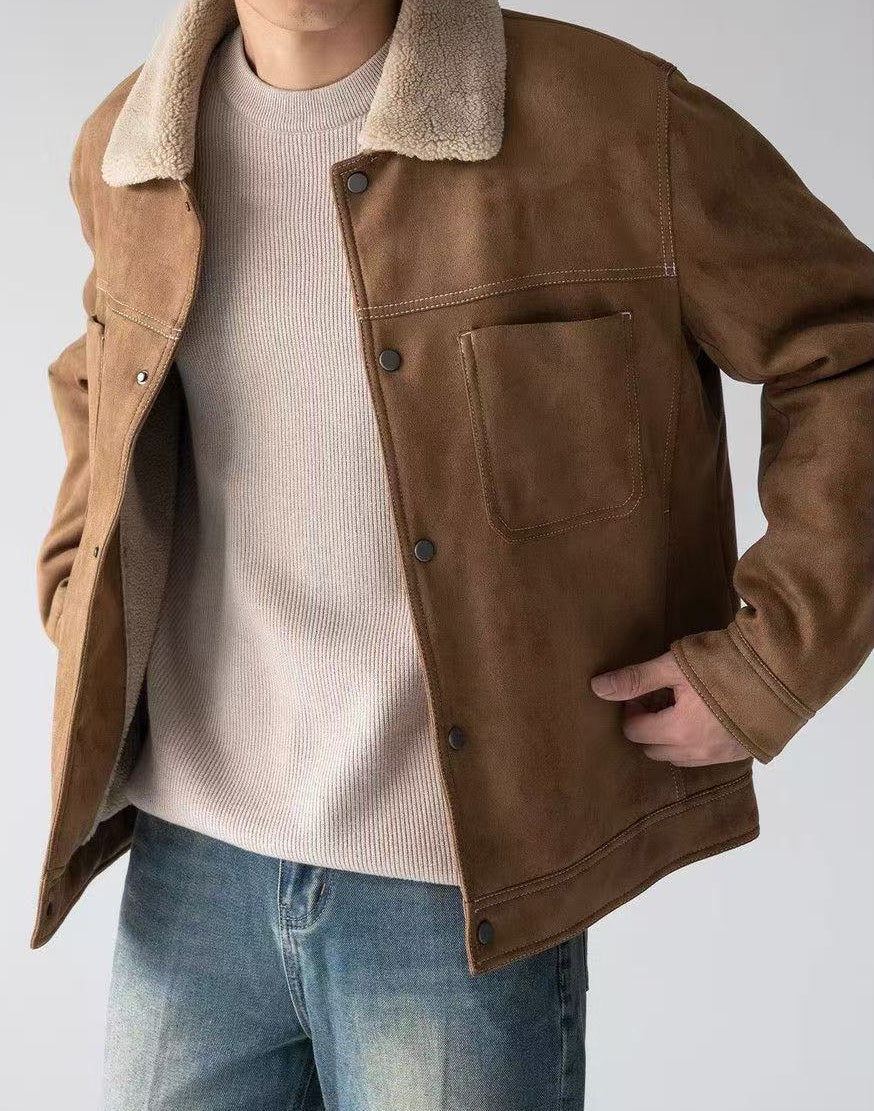 Shearling Suede Jacket