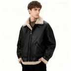 Lamb Shearling Suede Jacket