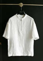 Men's Old Money Linen Half-Zip Short Sleeve Set – Luxury Summer Casual Outfit
