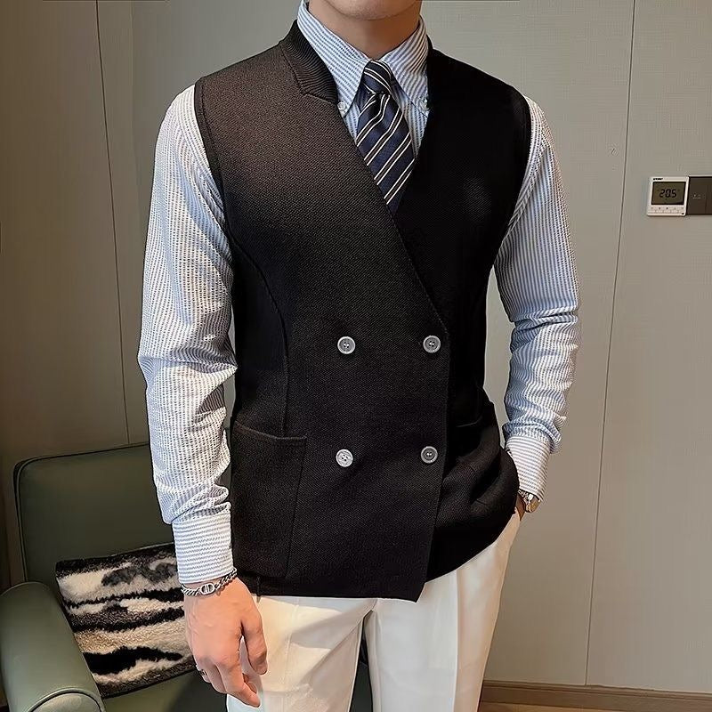 Autumn Winter Knitted Vest - Versatile Layering Essential