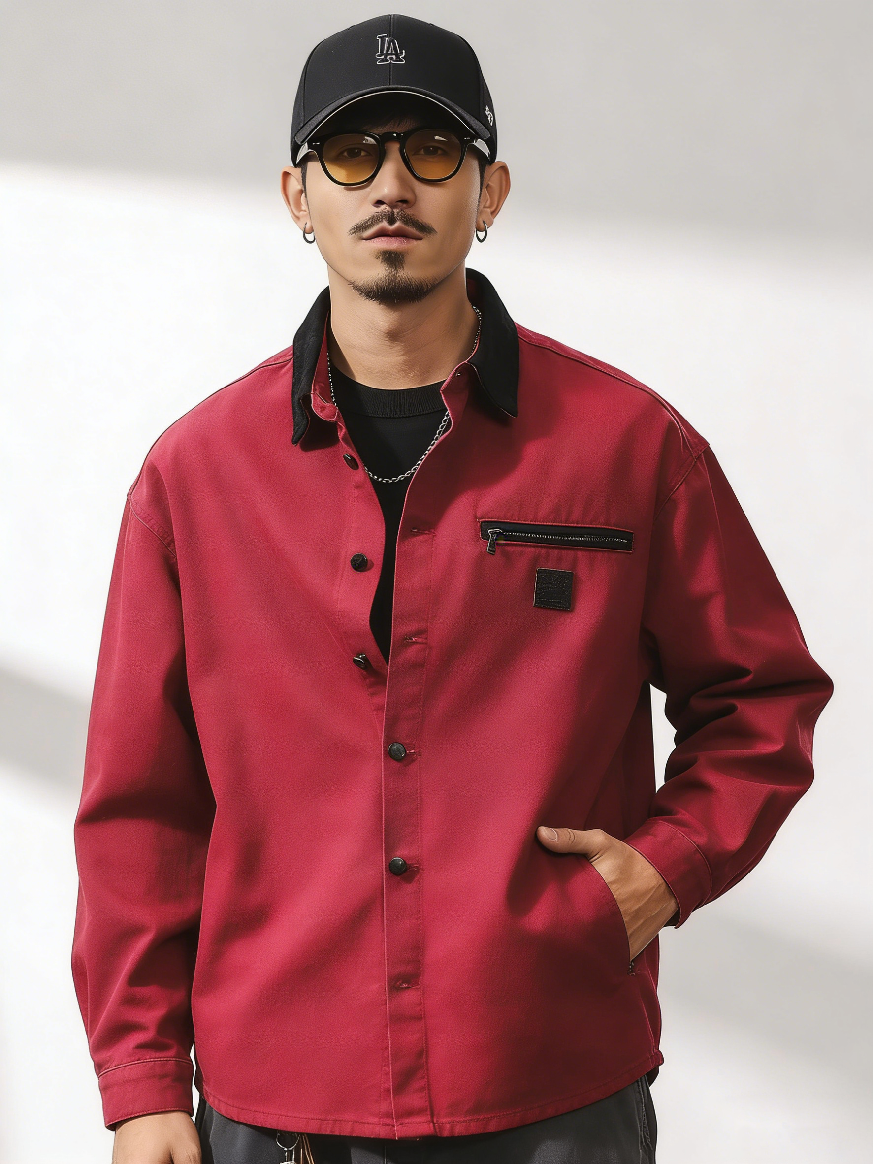 Men's Casual Workwear Overshirt Jacket