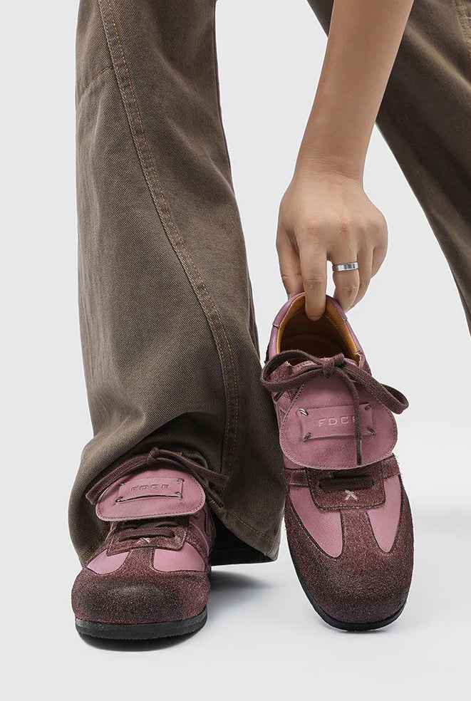 Flap Design Casual Leather Shoes