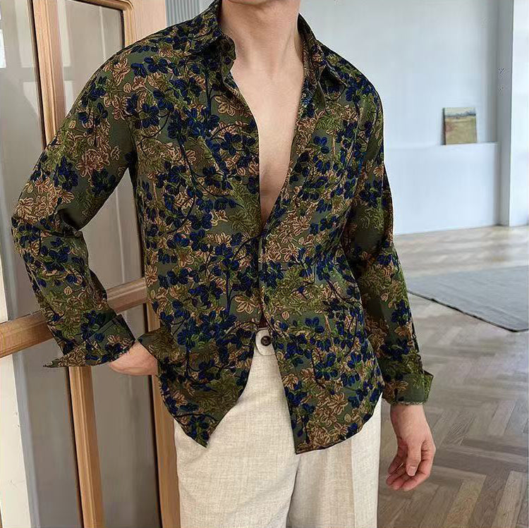 Men's Premium Artistic Print Shirt