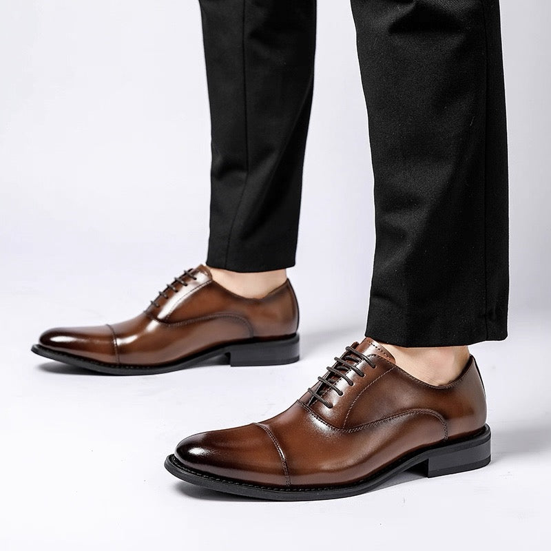 Oxford Lace-Up Leather Shoes