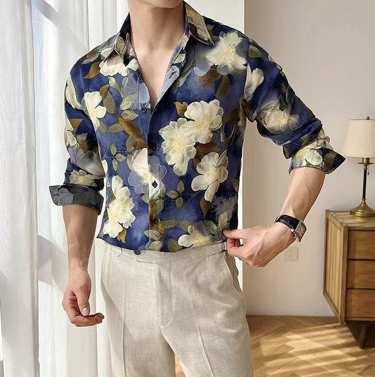 Men's Premium Artistic Print Shirt