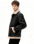 Lamb Shearling Suede Jacket