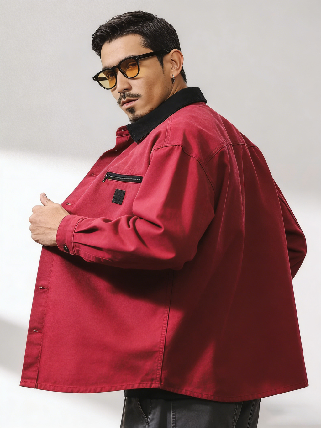 Men's Casual Workwear Overshirt Jacket