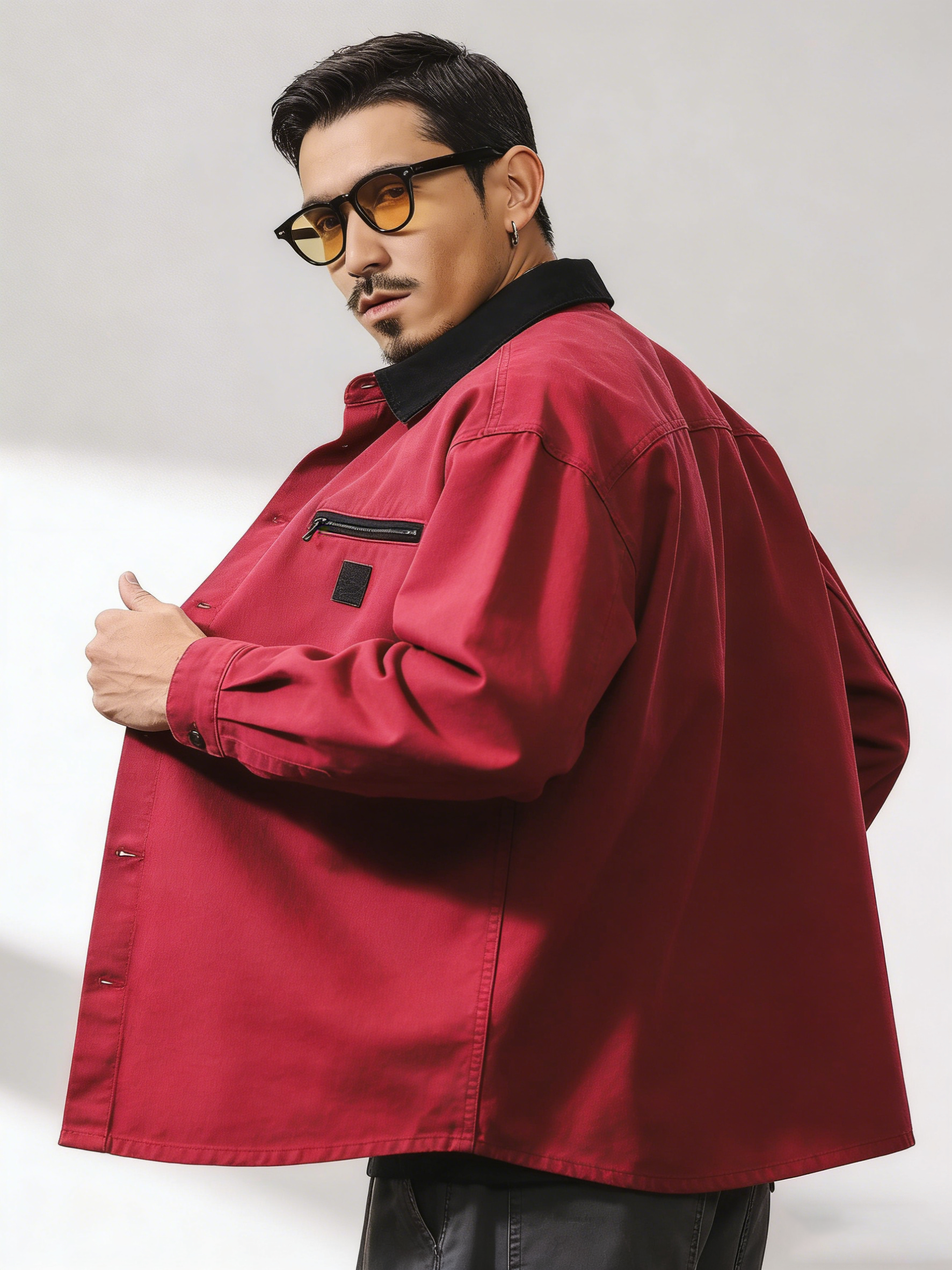 Men's Casual Workwear Overshirt Jacket