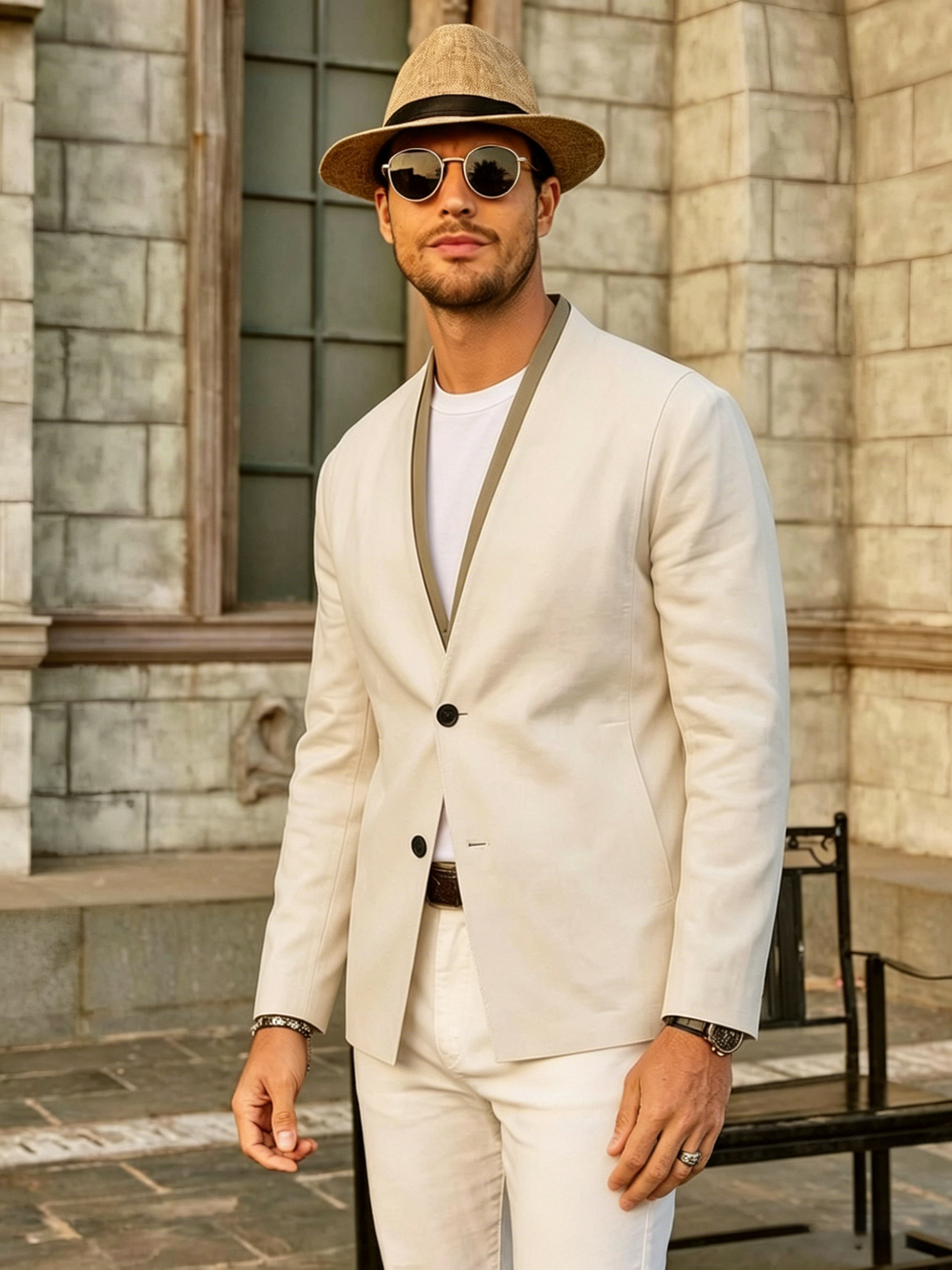 Minimalist Layered Breathable Suit Jacket
