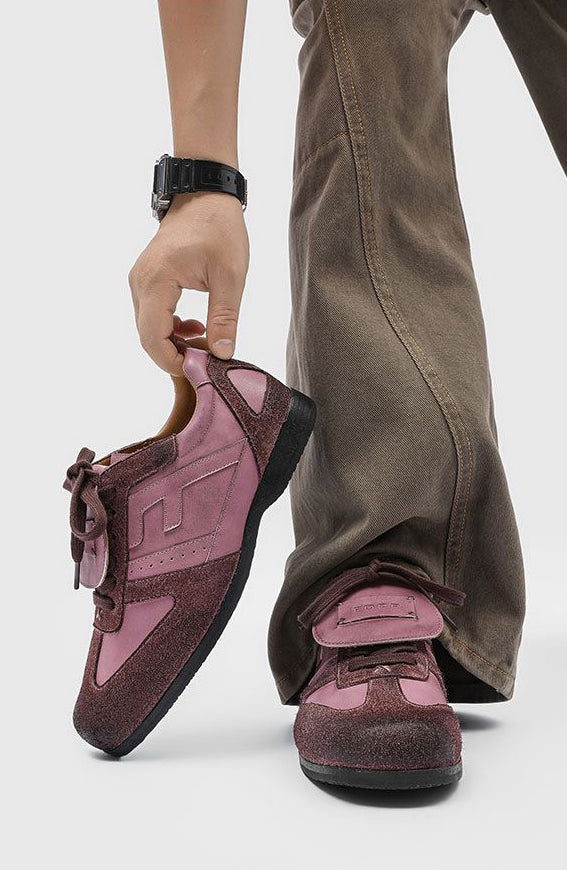 Flap Design Casual Leather Shoes